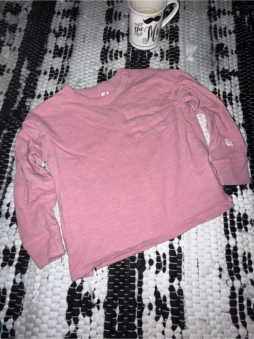 Kids Long-Sleeve Pocket Tee - Pink